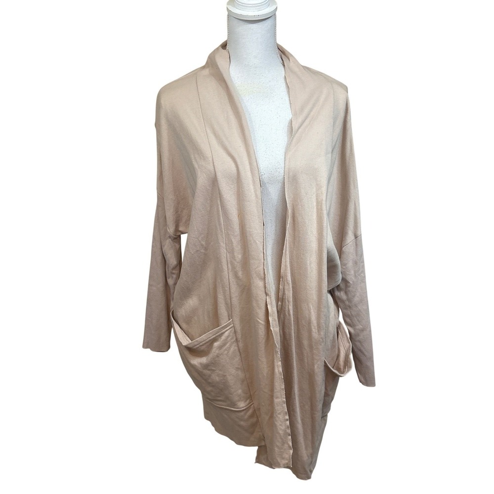 Pact Organic Cotton Open Front Cocoon Sweater XS/S Quiet Luxury Coastal, Travel